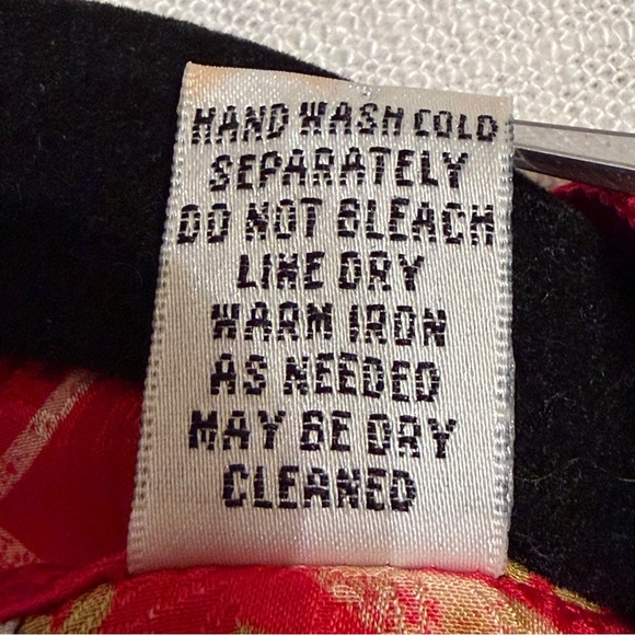 Vtg Chicos Design Blouse Button Womens 1 Medium Red Silk Asian 90s Y2K Unique - Picture 10 of 10